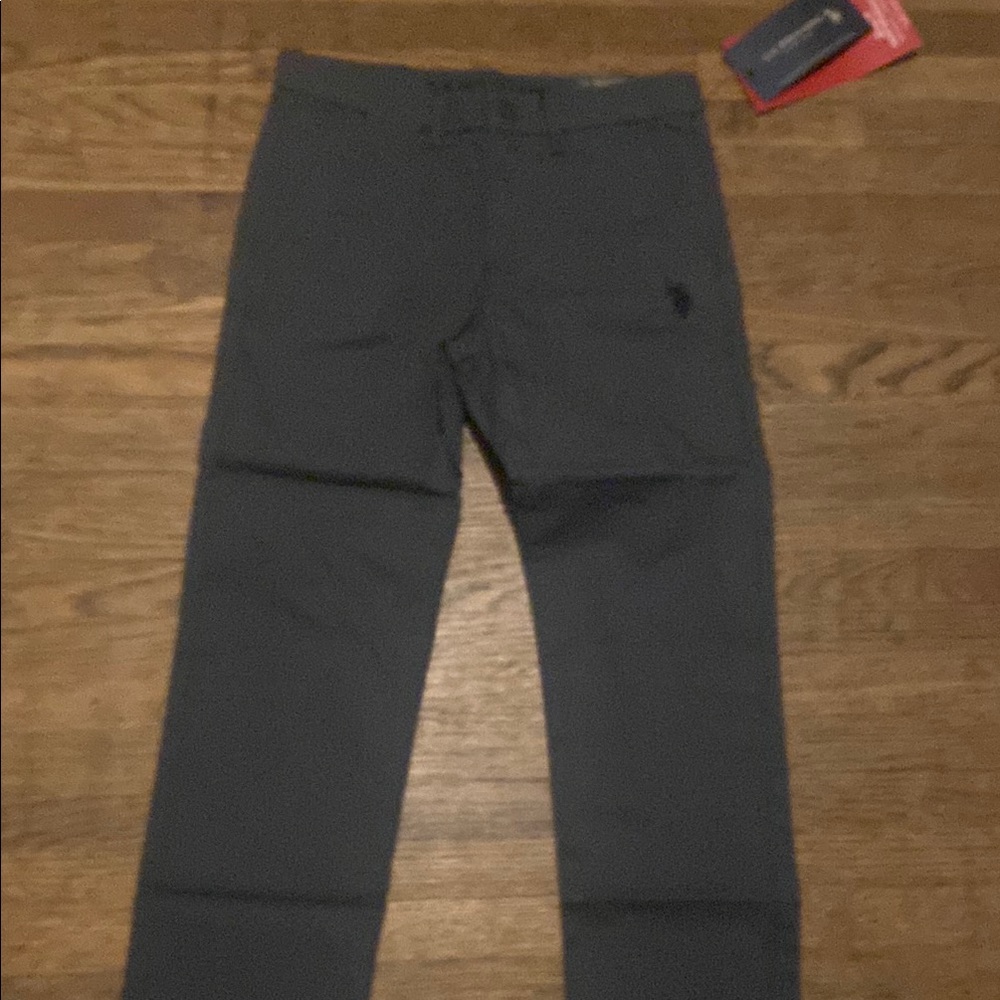 Kids Dark Gray Chino Pants - Unbranded